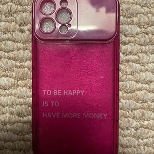 Pink iPhone 12 Pro Max mirrored phone case